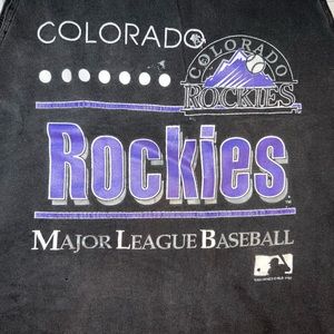 Vintage 1990s Colorado Rockies Medium Tank Top T Shirt MLB Baseball Made in USA